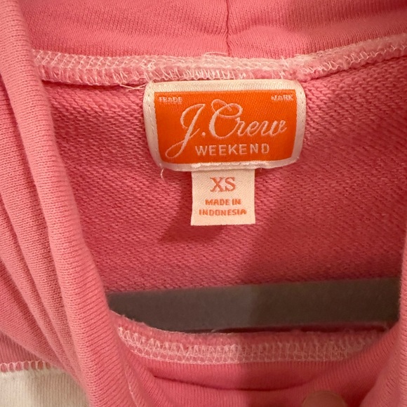 J. Crew Striped Pink and White Turtleneck Sweater - Picture 2 of 3